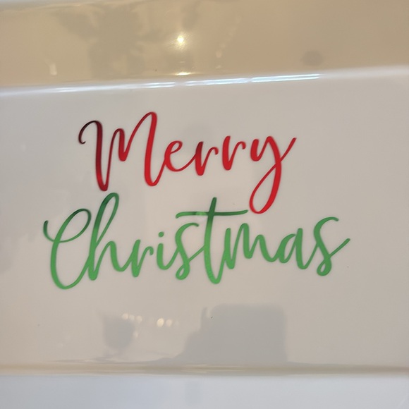Merry Christmas ๐ platter. Plastic - Picture 2 of 3